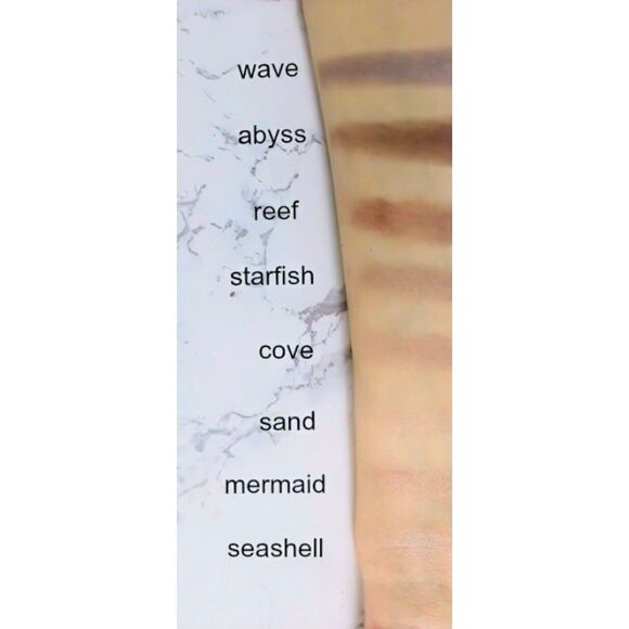 TARTE RAINFOREST OF THE SEA Limited Edition Eyeshadow Pallete Full Sz 8 Shades - Picture 11 of 12